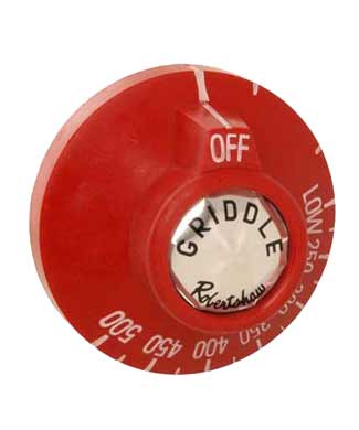 Dial for Thermostat on Griddles, Red