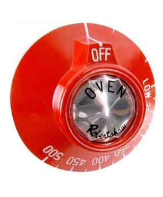 Dial for Thermostat on Ovens, Red (Wolf, Vulcan)