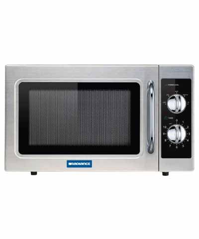 Commercial Microwave, Manual, 1000 watts, Stainless