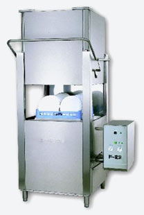 High Temp. Dish & Tray Single Rack Dishwasher: F-22