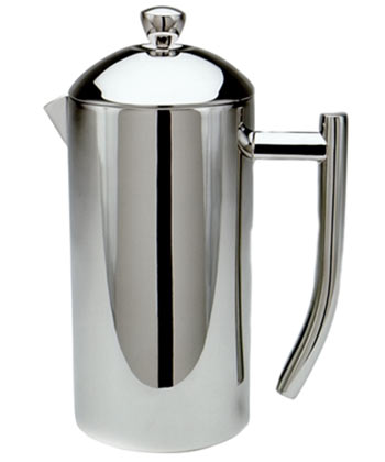 Ultimo French Press, Polished Stainless Steel, 17 ounce, 3-4 cup