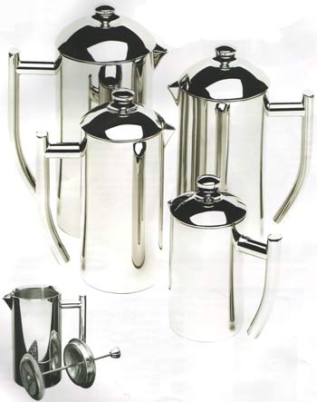 Ultimo French Press, Stainless Steel, Double Walled, 17 oz.