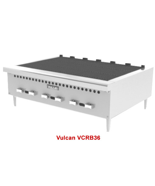 Vulcan VCRB Charbroiler, 25 inch (Natural Gas or LP)