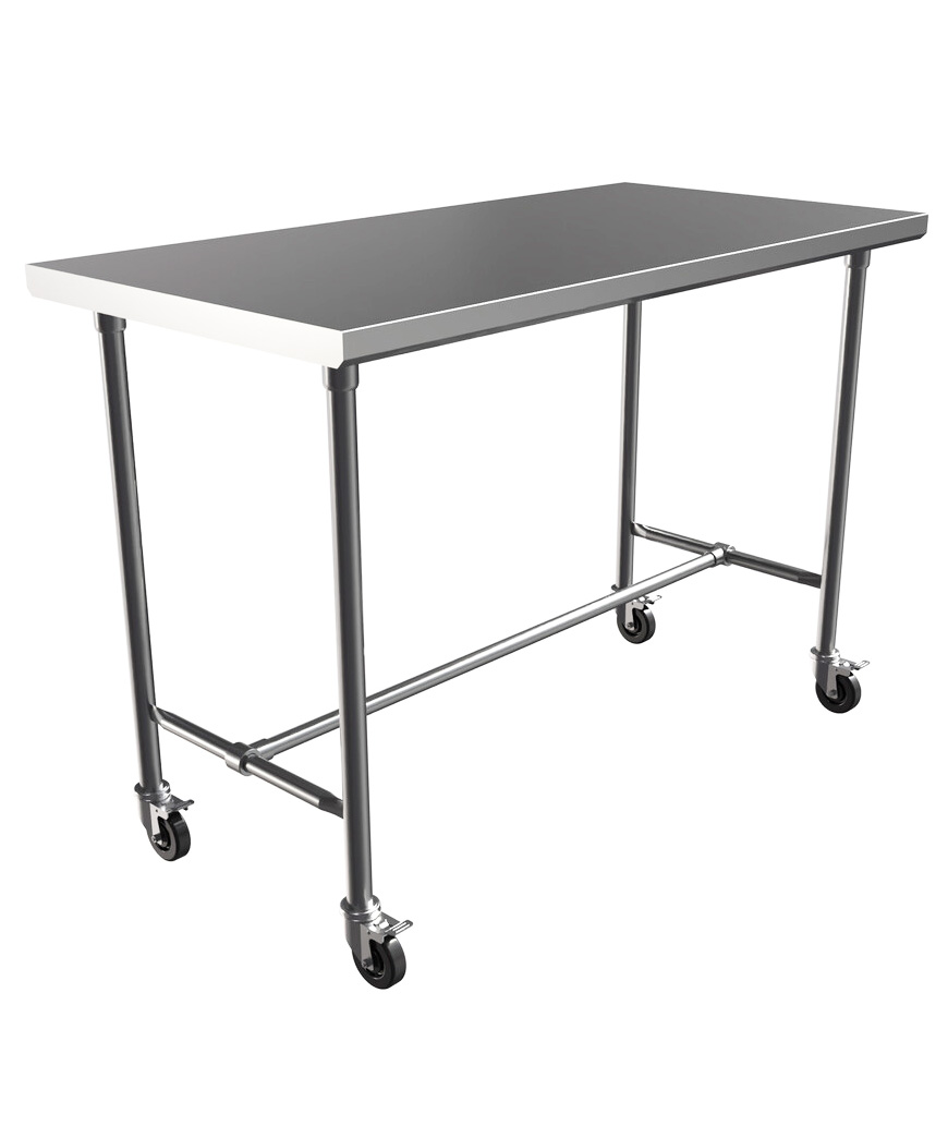 Stainless Steel Table, Rectangular, Bar Height, 30x48 inches