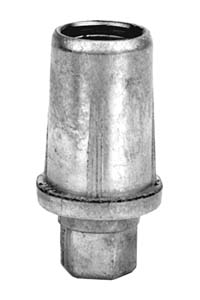 Insert and Foot, metal, 1-1/4 inch connection