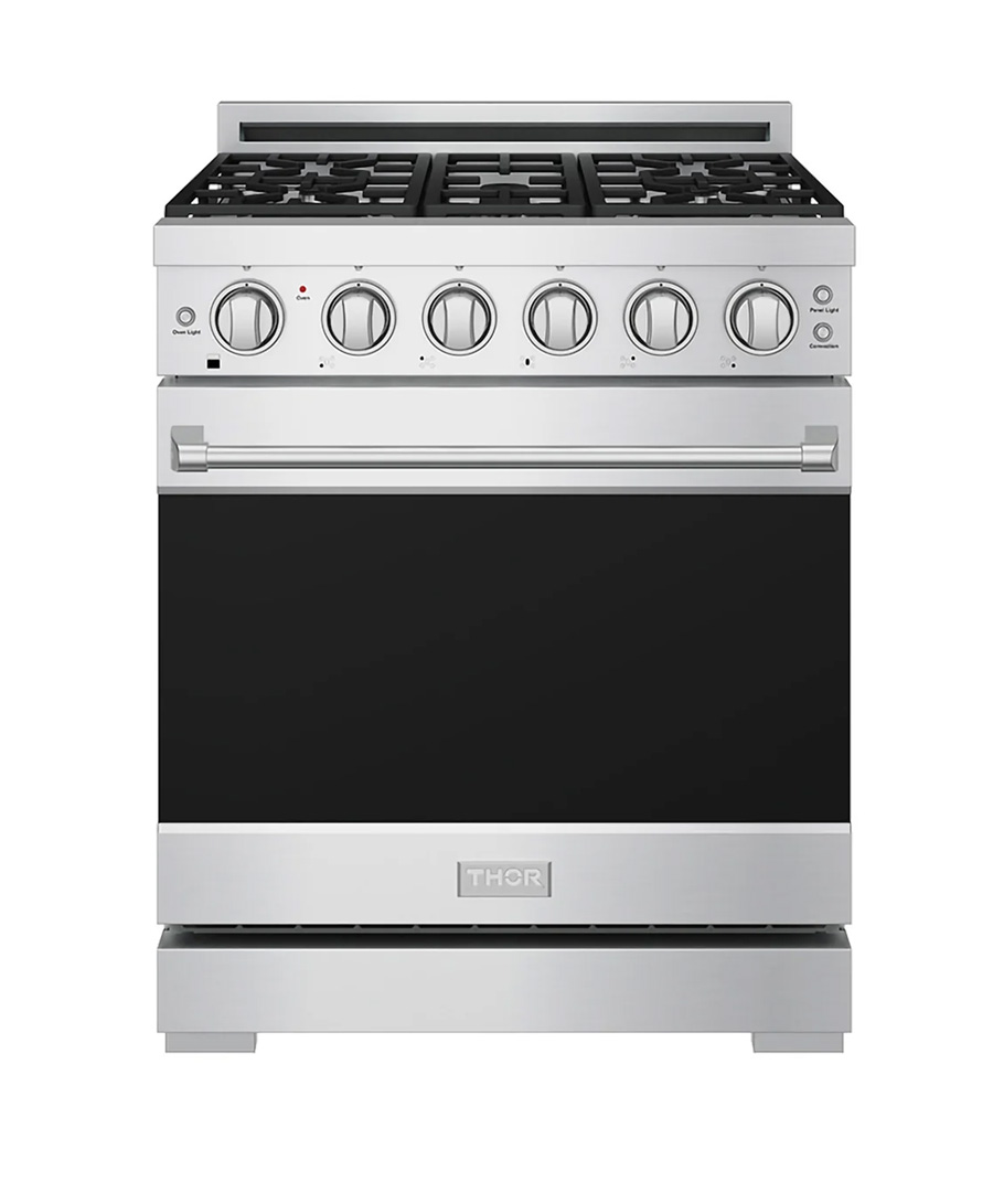THOR 30 inch Gordon Ramsay Collection Range, 6 Burners, Gas