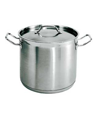 80 Quart Stainless steel stockpot, with lid