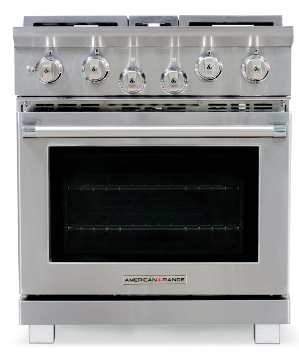 Iconica Performer Series: 30 inch Dual Fuel Stove, 4 burners, LP