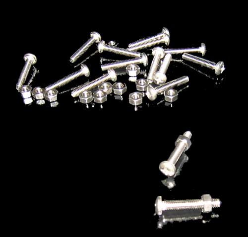 Set of 16 Stainless Steel Bolts and Nuts