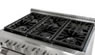Spacious 6 burner cooktop allows effortless meals, large or small.